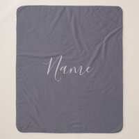 Your Name | Elegant Lavender Script on Hazy Purple