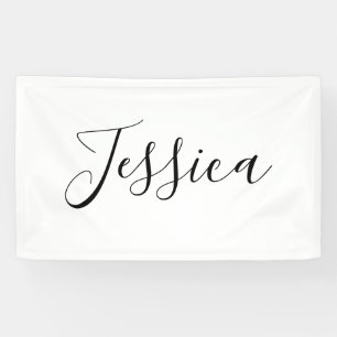 Your Name   Elegant Script Banner