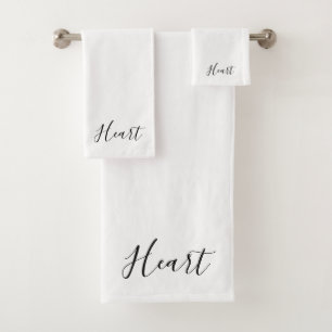 Your Name   Elegant Script Bath Towel Set