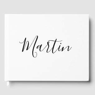 Your Name Elegant Script Guest Book