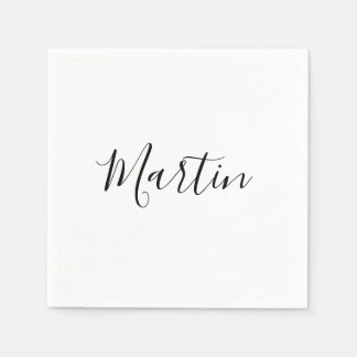 Your Name | Elegant Script Napkin