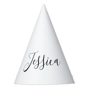 Your Name Elegant Script Party Hat