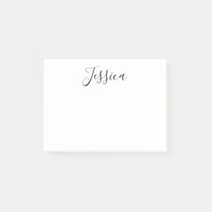 Your Name Elegant Script Post-it Notes