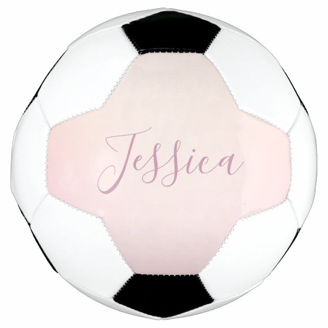 Your Name | Elegant Script Soft Ombre Football (Front)