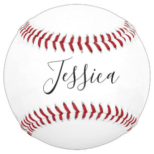 Your Name Elegant Script Softball