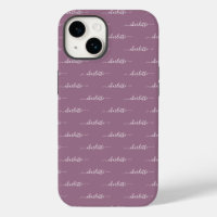 Your Name, Elegant Script Text, Light Purple
