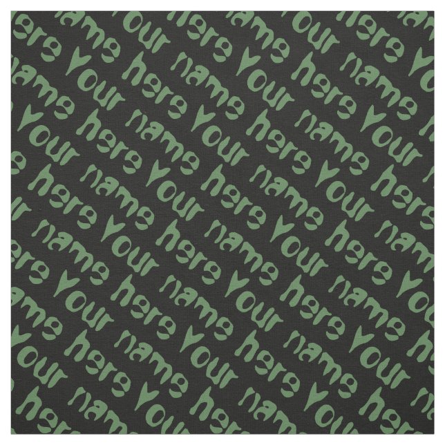 Your Name Fabric Personalised Name Fabrics (Swatch)