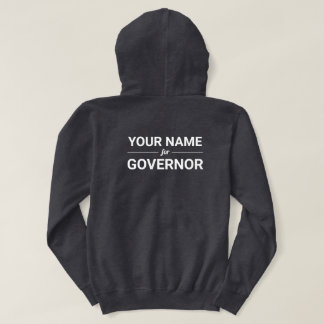 Your Name for Governor Custom Text & Colour Hoodie