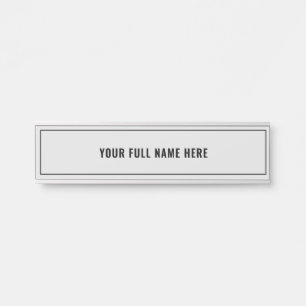 Your Name Framed Door Sign - Choose Favourite Colo