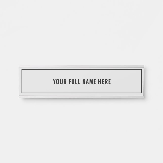 Your Name Framed Door Sign - Choose Favourite Colo (Front)