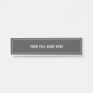 Your Name Framed Door Sign Example Choose Colours