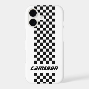 Your Name Fully Custom Colours Chequered Stripe