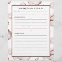 Your Name Garlic Recipe Binder Insert