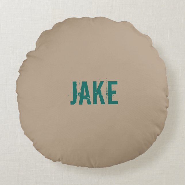 Your Name Grade A Cotton Round Pillow - HAMbWG (Front)