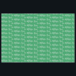 Your Name Green Tissue Paper<br><div class="desc">Wrap your gifts with unique,  custom personality with Your Name Tissue Paper. Multiple colours available.</div>