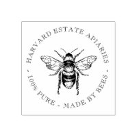 Your Name Here Custom Apiaries Thin Bee Stamp