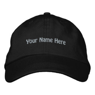 Your Name Here Custom Lovely Black Colour Embroidered Hat