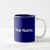 Your Name Here Mug Blue