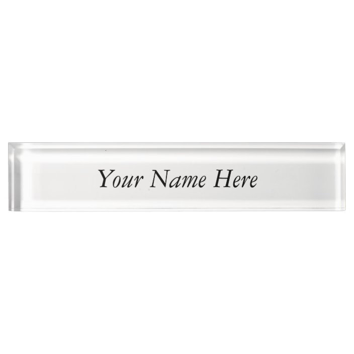 Your Name Here Nameplate | Zazzle.co.uk