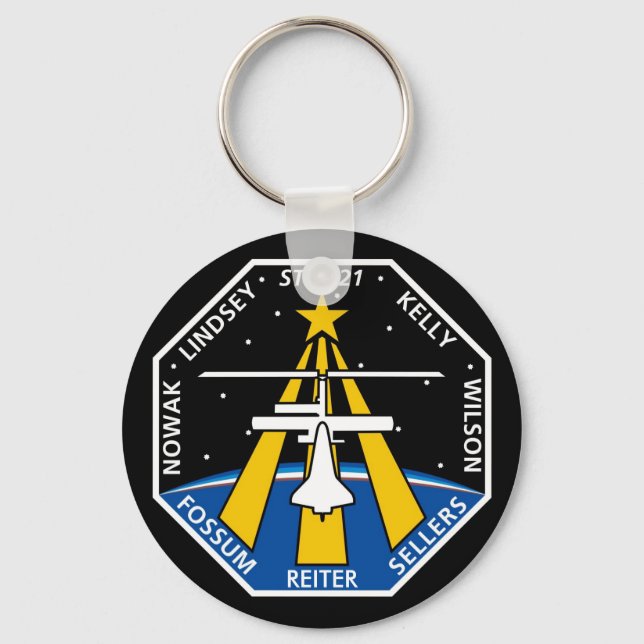 YOUR_NAME_HERE STS-121 Logo Key Ring (Front)