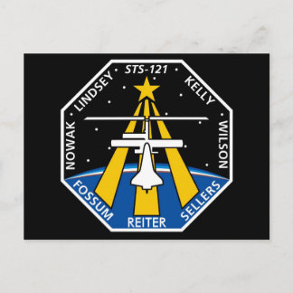 YOUR_NAME_HERE STS-121 Logo Postcard