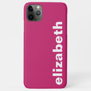 Your Name Hot Pink iPhone 11 Pro Max Case
