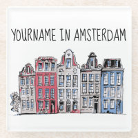 Your Name in Amsterdam Waterfront Damrak Buildings