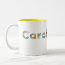 Your name in artsy floral letters / Carol