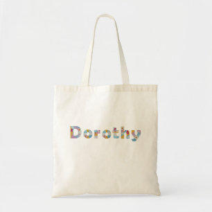 Your name in artsy floral letters / Dorothy Tote Bag