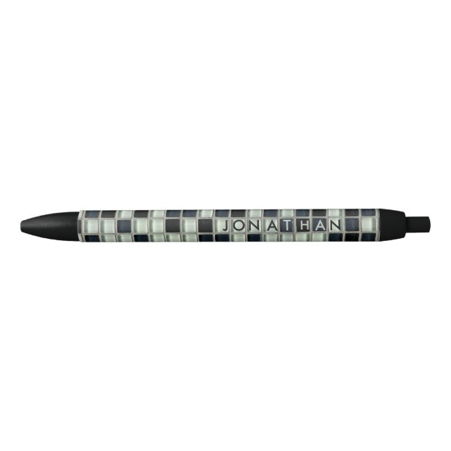 Your Name In Crossword Black Ink Pen (Front)