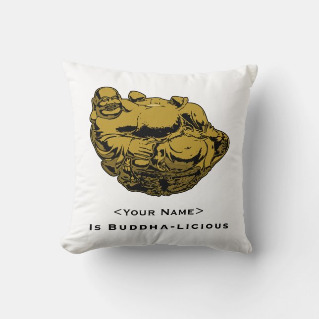 <Your Name> Is Buddha-lcious Cushion (Front)