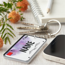 Your Name License Plate Starry Skies