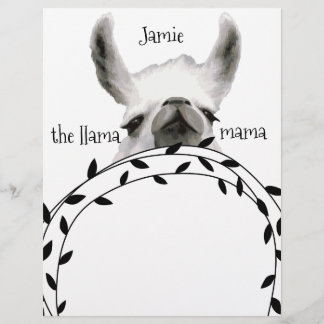 Your Name Llama Mama Notepads