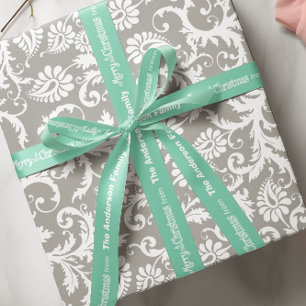 Your Name Merry Little Christmas Any Custom Colour Satin Ribbon