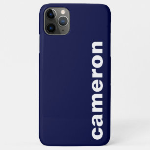 Your Name Modern Navy iPhone 11 Pro Max Case