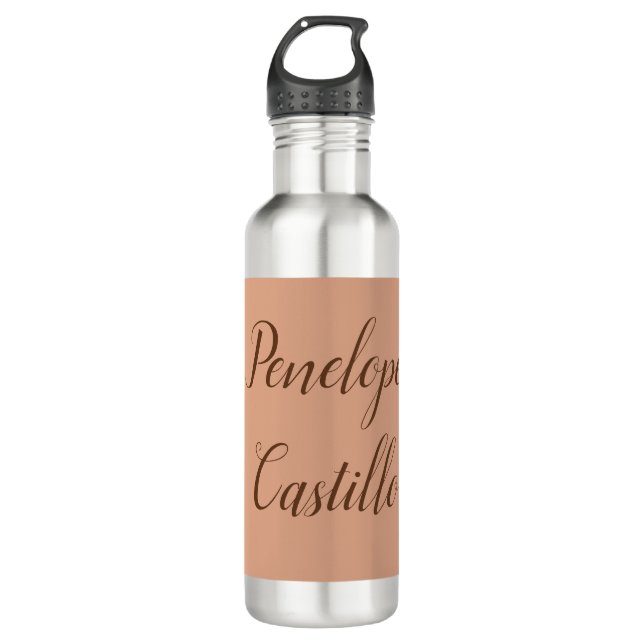 Your Name Modern Simple Plain Tumbleweed Colour 710 Ml Water Bottle (Front)