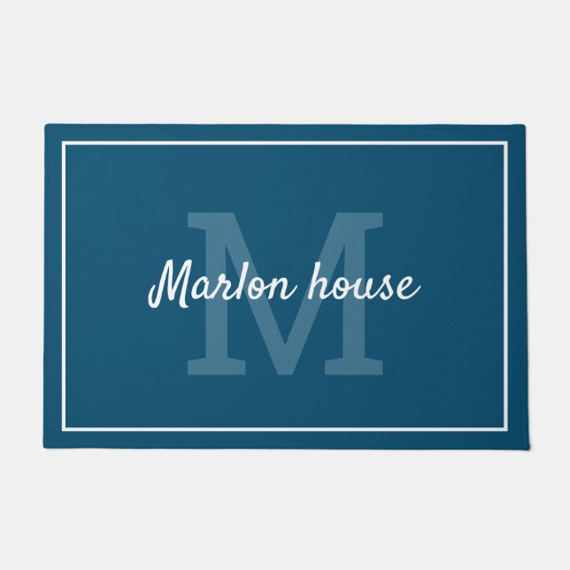 Your name monogrammed doormat (Front)