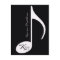 your name music note black