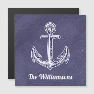 Your Name Nautical Blue Cabin Door Marker Cruise