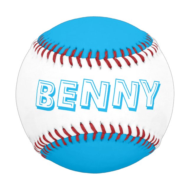 Your Name on a Custom Baseball, Youth Sports Gift, Baseball (Front)
