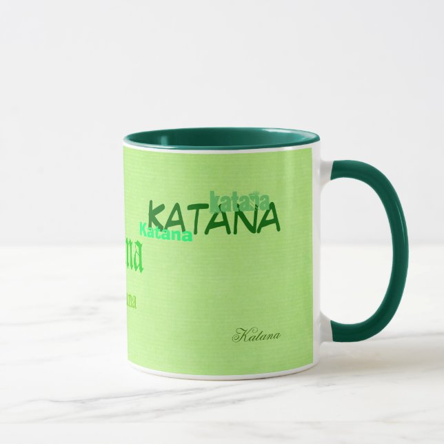Your Name on a Mug Green (Right)