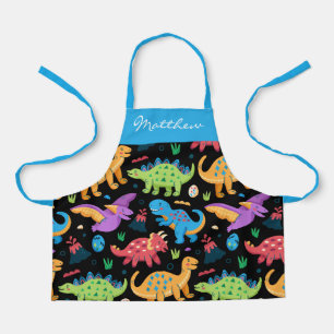 Your Name on Colourful Little Dinos Apron