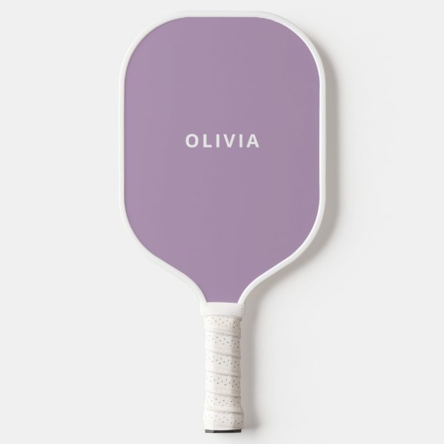 Your Name on Lavender Purple Pickleball Paddle (Front)