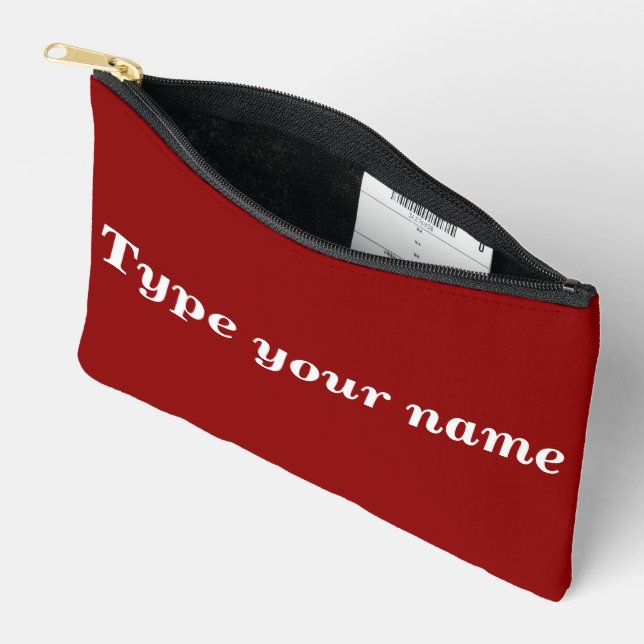 Your Name on Red Pouch (Open)