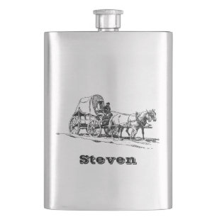 Your Name on this Stagecoach Flask