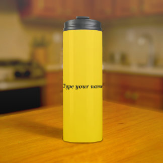 Your Name on Yellow Tumbler
