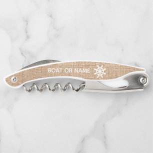 Your Name or Boat Name Vintag Nautical Corkscrew