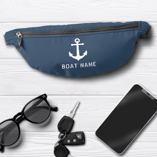 Your Name or Boat Vintage Nautical Anchor  Bum Bags (Creator Uploaded)
