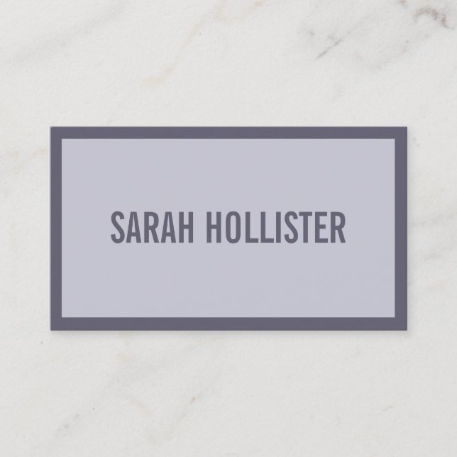 Your Name or Business | Hazy Purple Lavender Business Card (Front)