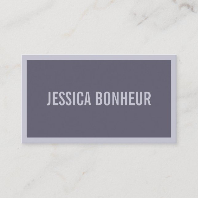 Your Name or Business | Hazy Purple/Lavender Business Card (Front)